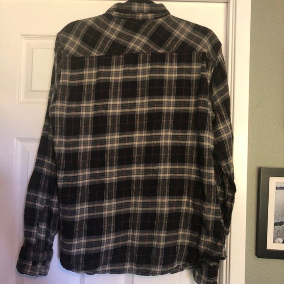 Hawks Bay Mens Long Sleeve Plaid Flannel Shirt Button Up Tartan Buffalo - Picture 4 of 6